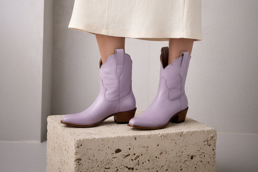 The Payton Boot — Spring Palette — Atelier detail view 14, hand-lasted premium calfskin