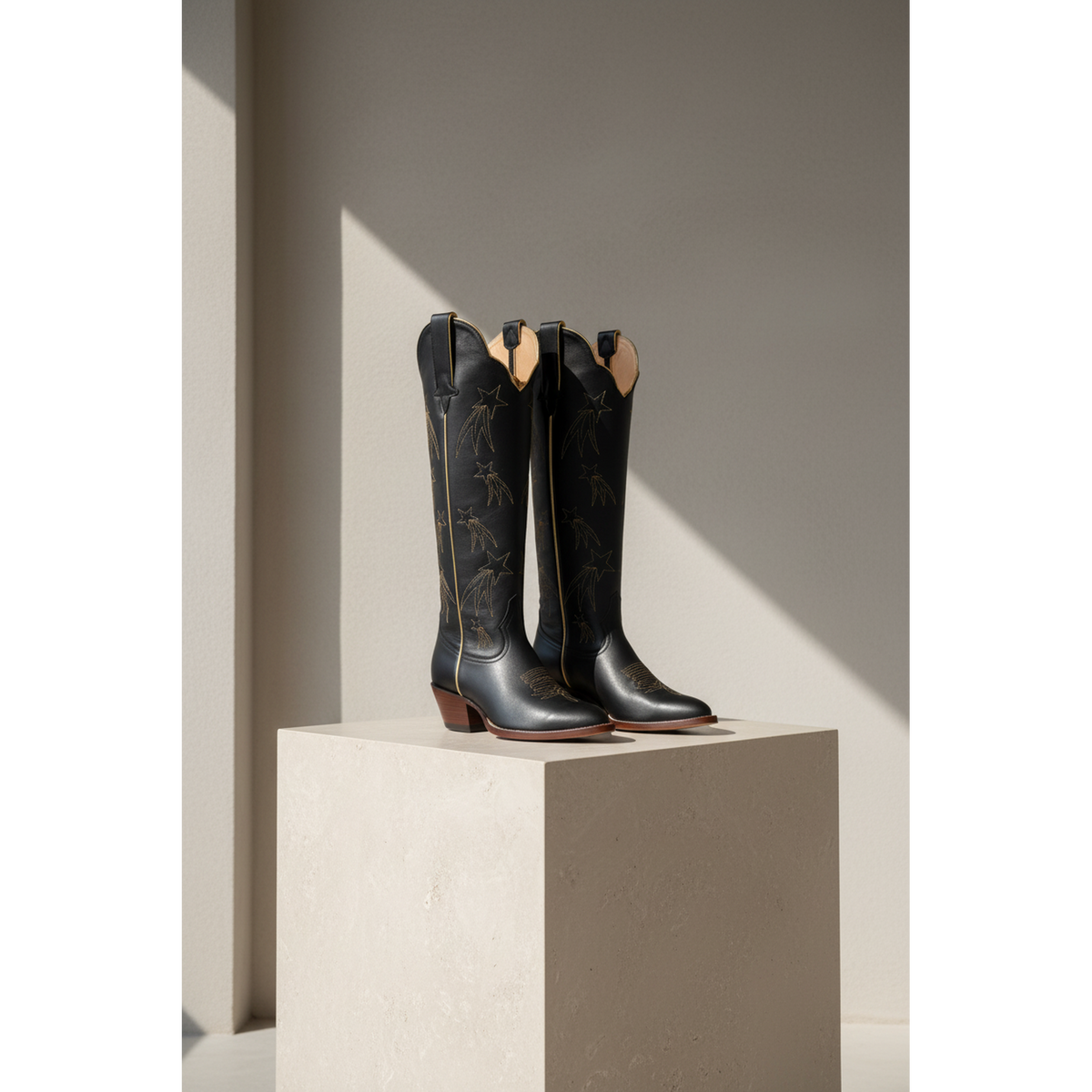 The Shooting Star Boot — Hand-lasted luxury boot in premium calfskin, crafted by Heirloom Field atelier