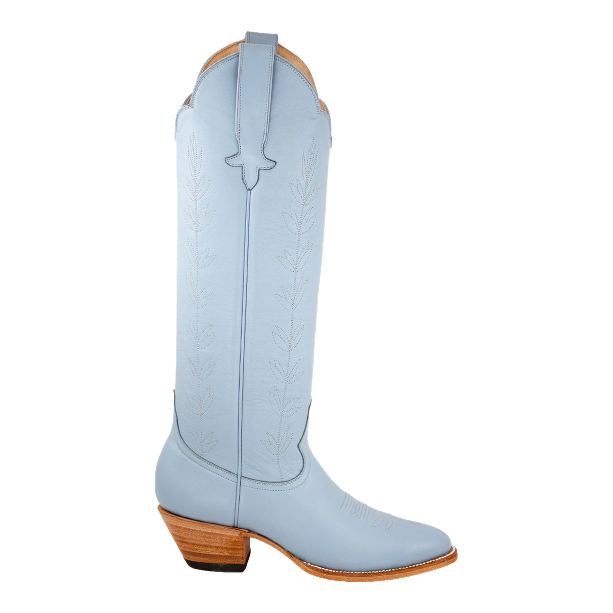 Powder Blue Vine boot, original studio side view