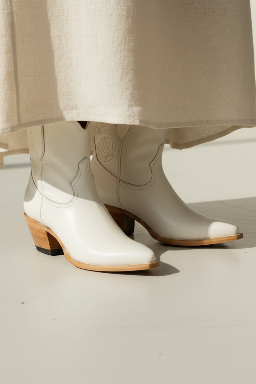 The Shelly Boot — Atelier detail view 4, hand-lasted premium calfskin