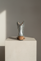 The Payton Boot — Silver Metallic Alligator — Atelier detail view 4, hand-lasted premium calfskin