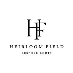 Heirloom Field logo with black text on a white background