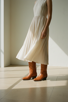 The Georgia Tall Boot — Heritage Palette - Detail view 3, hand-lasted premium calfskin boot by Heirloom Field