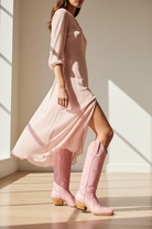 The Buttercup Boot - Detail view 2, hand-lasted premium calfskin boot by Heirloom Field