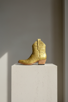 The Payton Boot — Gold Metallic Alligator — Atelier detail view 4, hand-lasted premium calfskin