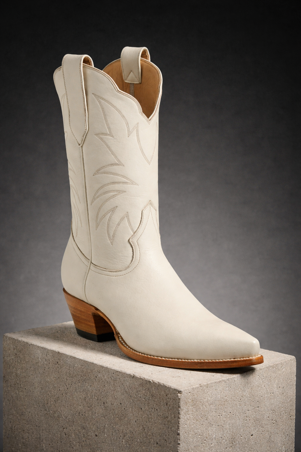 Off white cowgirl boot bridal wedding engagement anniversary occasion luxury