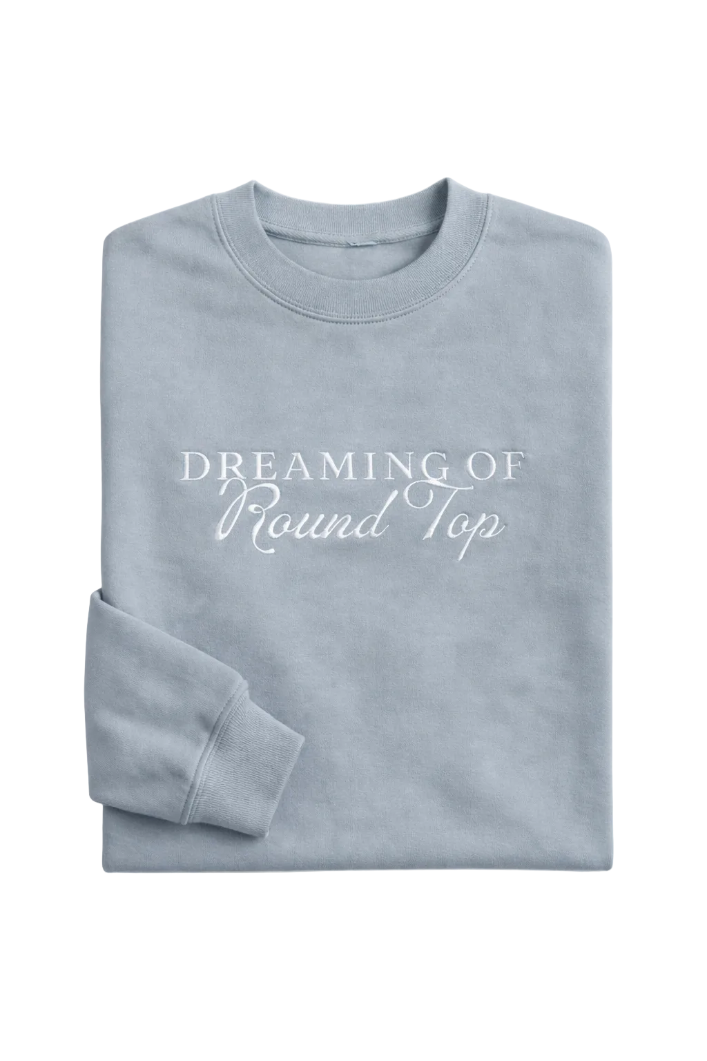 Dreaming of Round Top Sweatshirt Blue studio product image