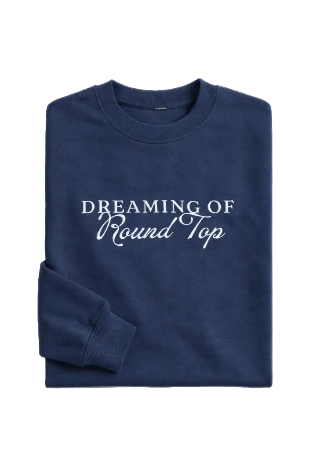 Dreaming of Round Top Sweatshirt Navy studio product image