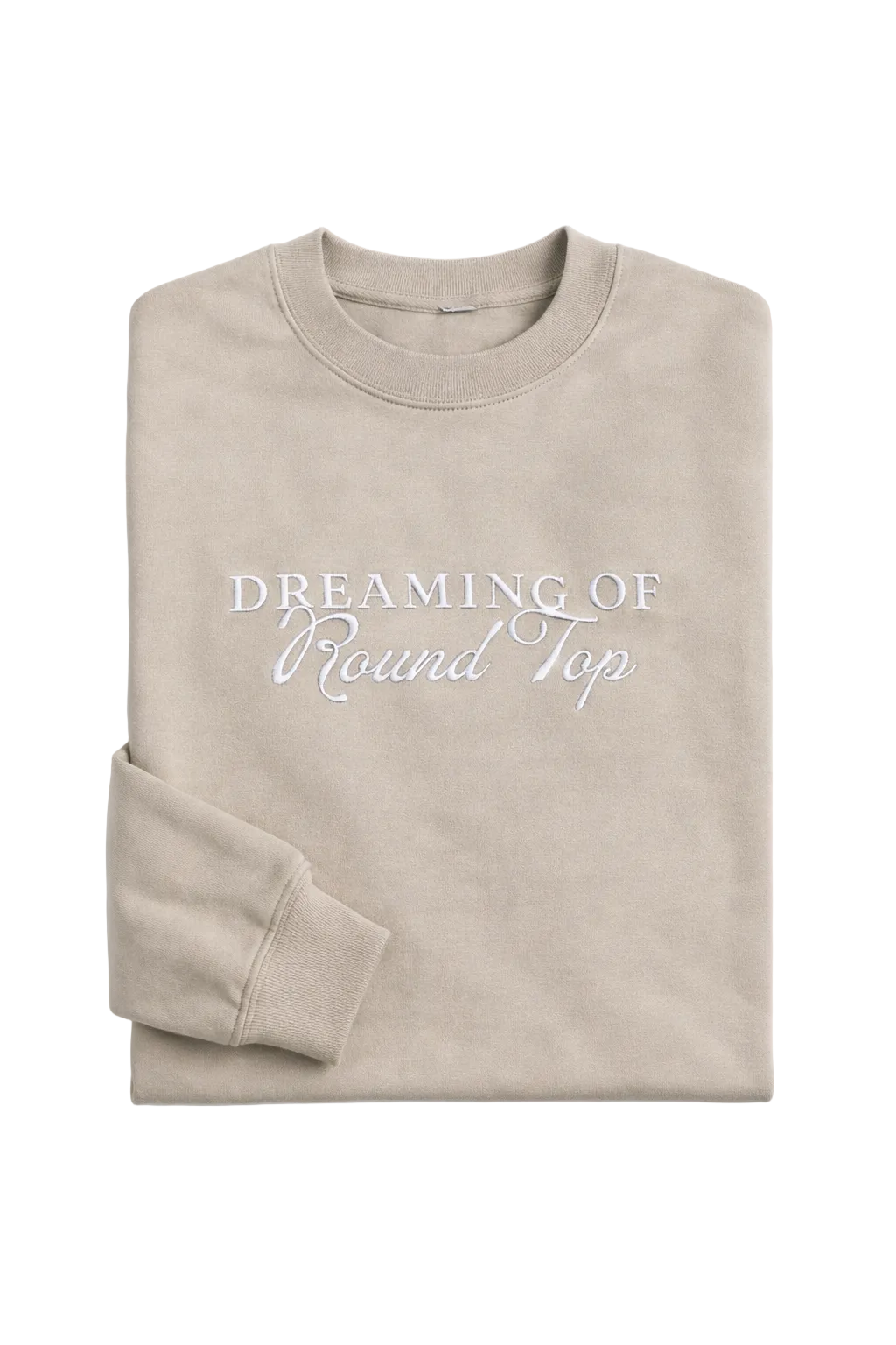 Dreaming of Round Top Sweatshirt Taupe studio product image