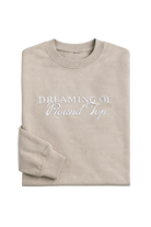 Dreaming of Round Top Sweatshirt Taupe studio product image