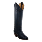 Navy Butterfly boot, front three-quarter studio view on a transparent background.
