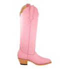 Petal Pink Georgia Tall boot, original 90-degree side view on transparent background