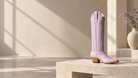 Lavender Vine | Wide architectural still life. AI-generated editorial image.