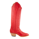 Poppy Red Vine boot, original side photograph on a transparent background