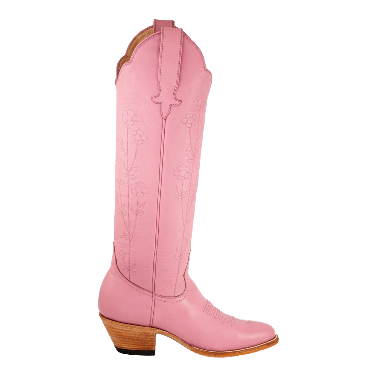Pink Buttercup boot, side studio view