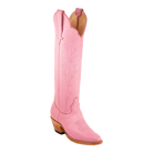 Pink Buttercup boot, three-quarter studio view