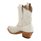 Shelly boot, rear three-quarter view on a transparent background.