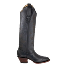 Black Butterfly boot, side studio view on a transparent background.