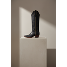 The North Star Boot — Detail view of premium calfskin texture and tonal stitching
