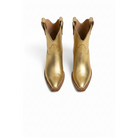 Gold Metallic Payton boots, top-front pair view