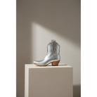 The Payton Boot — Silver Metallic — Atelier detail view 4, hand-lasted premium calfskin