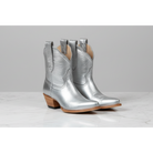 The Payton Boot — Silver Metallic — Atelier detail view 7, hand-lasted premium calfskin