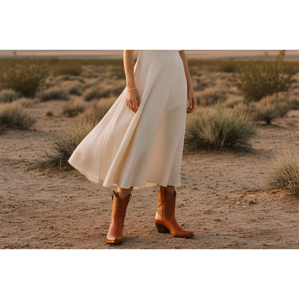 The Payton Boot — Two-Tone Chestnut — Detail view of premium calfskin texture and tonal stitching