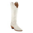 Bone Bluebonnet tall western boot, three-quarter studio view.