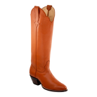 Chestnut Georgia Tall boot, three-quarter view with transparent background.