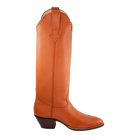 Chestnut Georgia Tall boot, side view with transparent background.