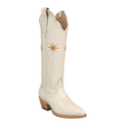 Gold Flower Bone boot, right-facing 45-degree view. Owner-approved render.