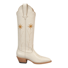 Gold Flower Bone boot, right-facing 90-degree side view. Owner-approved render.