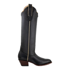 McCall boot in Black and Gold, original side-profile product photograph with plain shaft and gold piping.