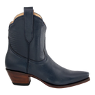 Navy Payton boot, 90-degree side profile on a transparent background.