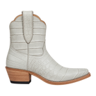 The Payton Boot in Putty Alligator, 90-degree side-profile studio rendering.
