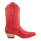 Poppy Red Taylor midi boot, side view