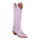 Tulip Lavender boot, 45-degree view. Owner-approved color render.