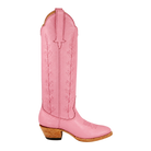 Vine Petal Pink boot, 90-degree side view. Owner-approved render, matched to the Buttercup photo color reference.