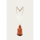 Chestnut and Bone Wheat boot, straight-front view