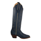 Navy and Gold Star boot, original side photograph on a uniform white background